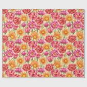 Floral patroon cadeaupapier (Vlak)
