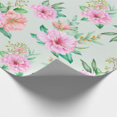 Floral patroon cadeaupapier (Hoek)
