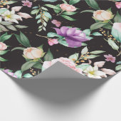 Floral patroon cadeaupapier (Hoek)