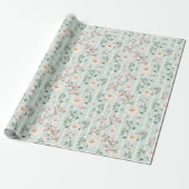  Floral patroon Cadeaupapier (Uitgerold)
