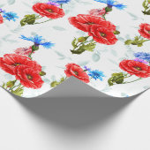 Floral patroon cadeaupapier (Hoek)