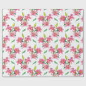 Floral patroon cadeaupapier (Vlak)