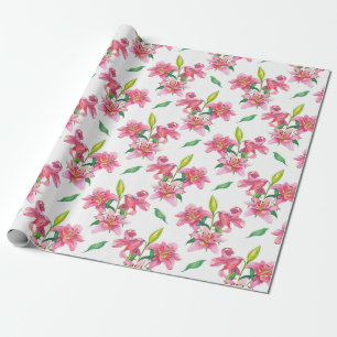 Floral patroon cadeaupapier