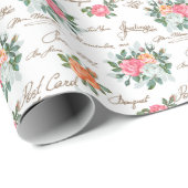 Floral patroon cadeaupapier (Rol Hoek)