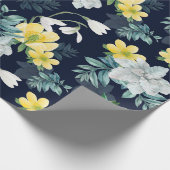 Floral patroon cadeaupapier (Hoek)