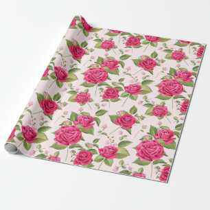 Floral patroon cadeaupapier