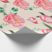 Floral patroon cadeaupapier (Hoek)