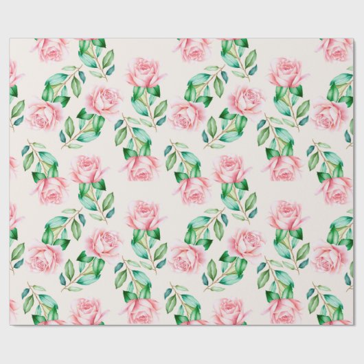 Floral patroon cadeaupapier (Vlak)