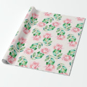 Floral patroon cadeaupapier (Uitgerold)