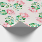 Floral patroon cadeaupapier (Hoek)