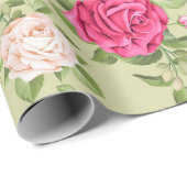 Floral patroon cadeaupapier (Rol Hoek)