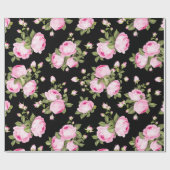 Floral patroon cadeaupapier (Vlak)