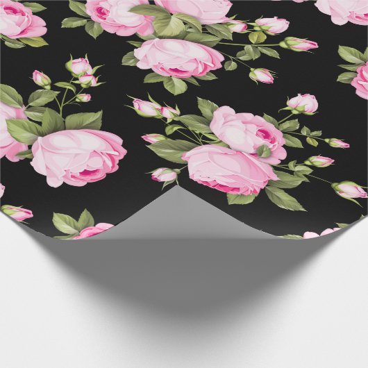 Floral patroon cadeaupapier (Hoek)