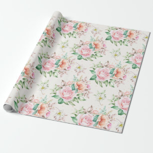 Floral patroon cadeaupapier