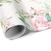 Floral patroon cadeaupapier (Rol Hoek)