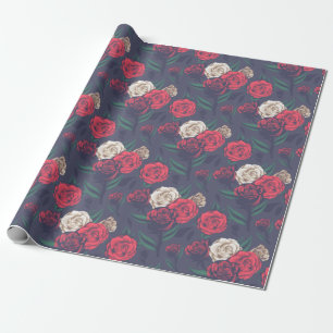 Floral patroon cadeaupapier