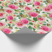 Floral patroon cadeaupapier (Hoek)