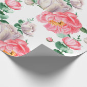 Floral patroon cadeaupapier (Hoek)