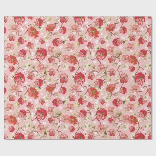  Floral patroon Cadeaupapier (Vlak)