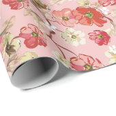 Floral patroon Cadeaupapier (Rol Hoek)