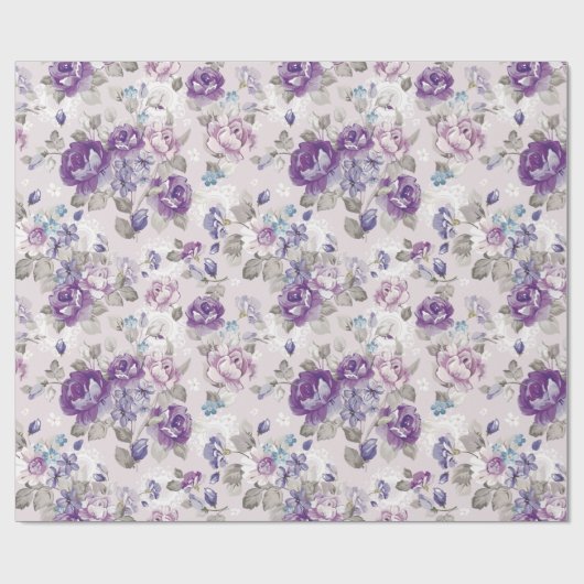  Floral patroon Cadeaupapier (Vlak)