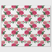 Floral patroon cadeaupapier (Vlak)
