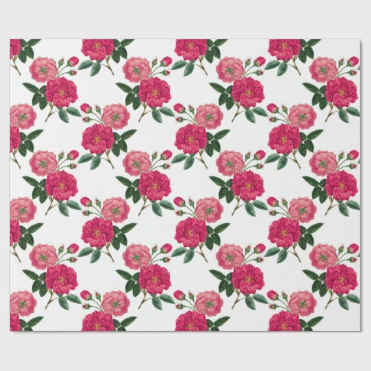 Floral patroon cadeaupapier (Vlak)