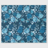 Floral patroon cadeaupapier (Vlak)