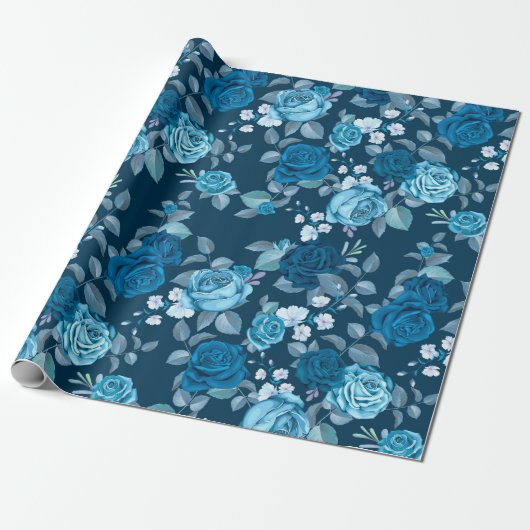 Floral patroon cadeaupapier (Uitgerold)