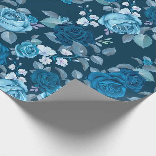 Floral patroon cadeaupapier (Hoek)