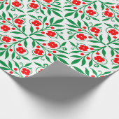 Floral patroon cadeaupapier (Hoek)