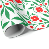 Floral patroon cadeaupapier (Rol Hoek)