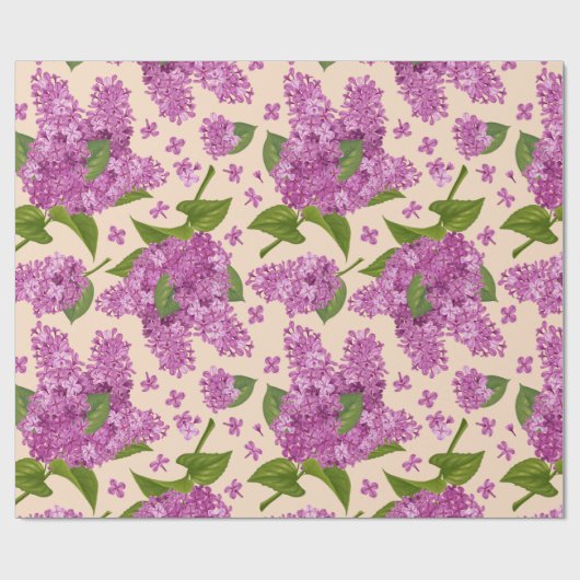 Floral patroon Cadeaupapier (Vlak)