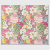  Floral patroon Cadeaupapier (Vlak)