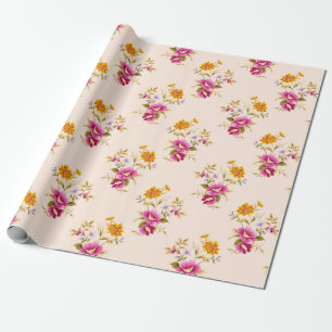 Floral patroon cadeaupapier