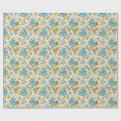 Floral patroon cadeaupapier (Vlak)