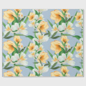 Floral patroon cadeaupapier (Vlak)