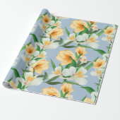 Floral patroon cadeaupapier (Uitgerold)