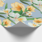 Floral patroon cadeaupapier (Hoek)