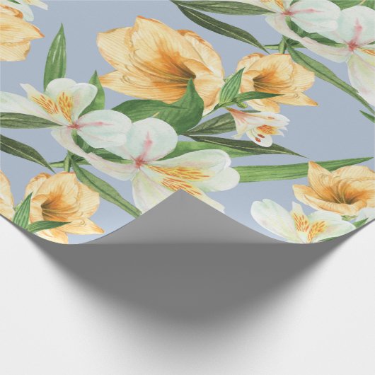 Floral patroon cadeaupapier (Hoek)