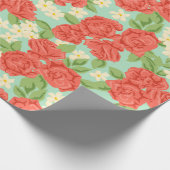 Floral patroon cadeaupapier (Hoek)