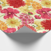 Floral patroon cadeaupapier (Hoek)