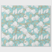 Floral patroon cadeaupapier (Vlak)