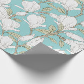 Floral patroon cadeaupapier (Hoek)