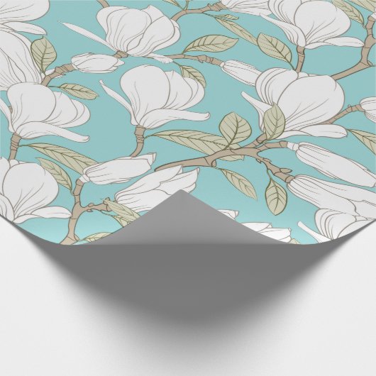 Floral patroon cadeaupapier (Hoek)