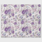 Floral patroon cadeaupapier (Vlak)