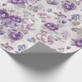 Floral patroon cadeaupapier (Hoek)