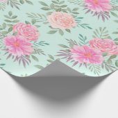 Floral patroon cadeaupapier (Hoek)
