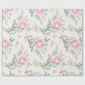 Floral patroon cadeaupapier (Vlak)