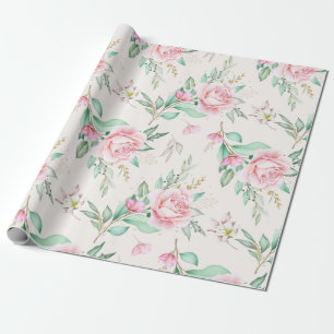 Floral patroon cadeaupapier